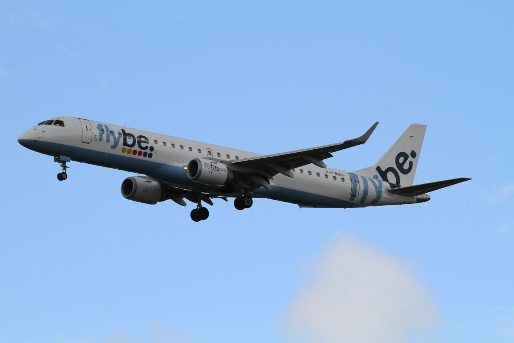A Flybe Embraer E195. The airline has been trying to get rid of the aircraft for a number of years. 