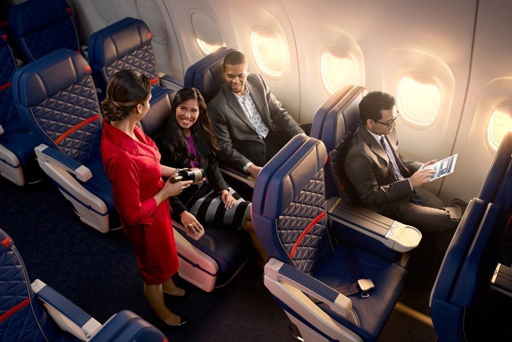 Delta elite frequent flyers still get upgrades to unsold first class seats. Passengers don't like to lose elite status. 