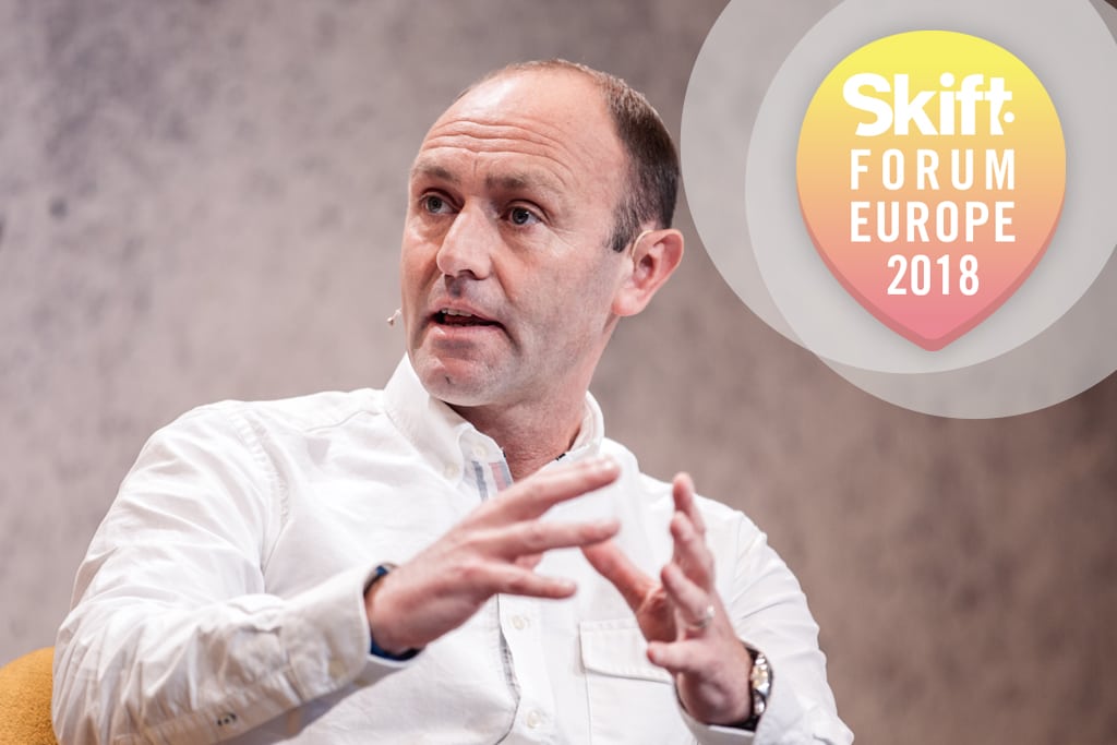 Chief Marketing Kenny Jacobs said Ryanair doesn't spend any money with Google and doesn't intend to. He spoke at Skift Forum Europe in Berlin.