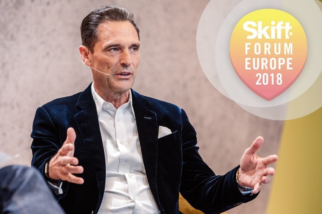 Thomas Cook Group CEO Peter Fankhauser spoke at Skift Forum Europe in April 2018 about the evolution of his 177-year-old company. 