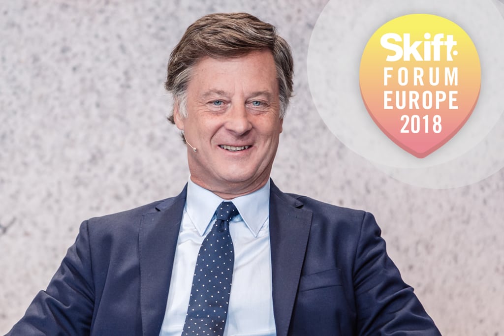 AccorHotels CEO Sebastien Bazin spoke on-stage in Berlin at Skift Forum Europe 2018 about the battle to own the customer and how a portfolio of brands can achieve victories on that front.