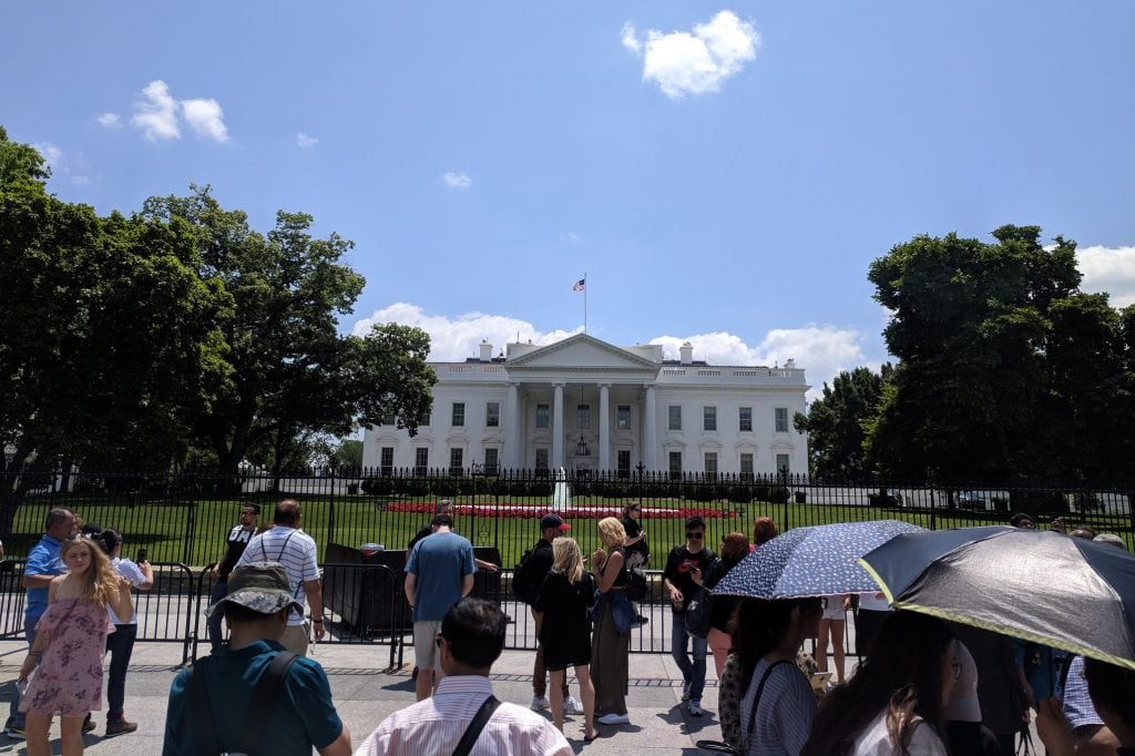 The White House on May 23, 2018. The U.S. Supreme Court has upheld the travel ban.