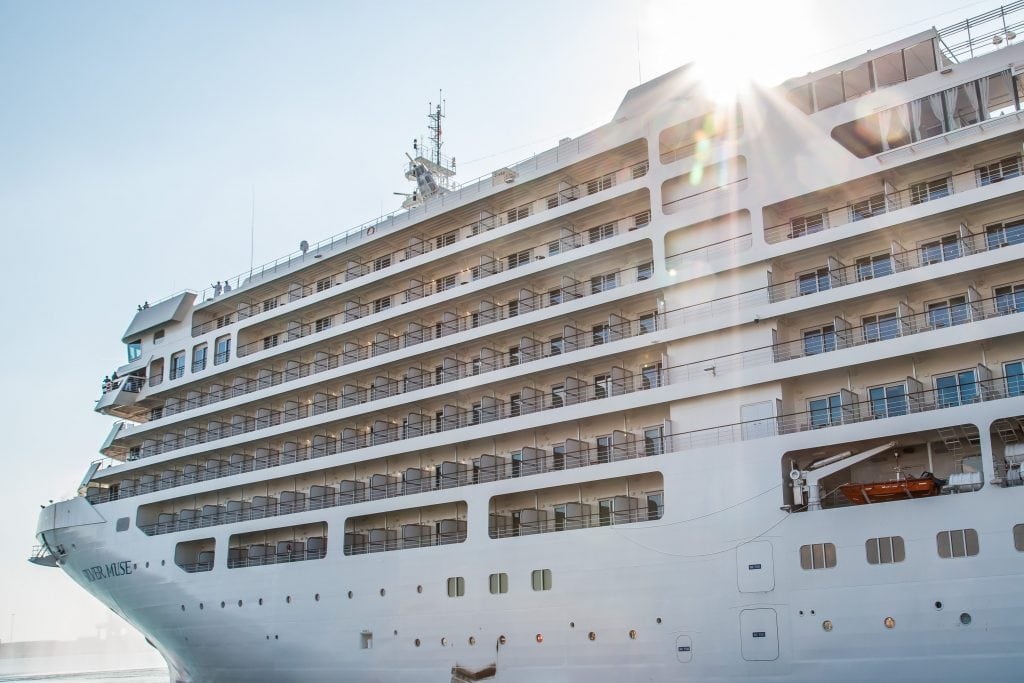 Silver Muse, a ship from Silversea that launched in 2017, is pictured. Majority owner Royal Caribbean announced Tuesday that it will 