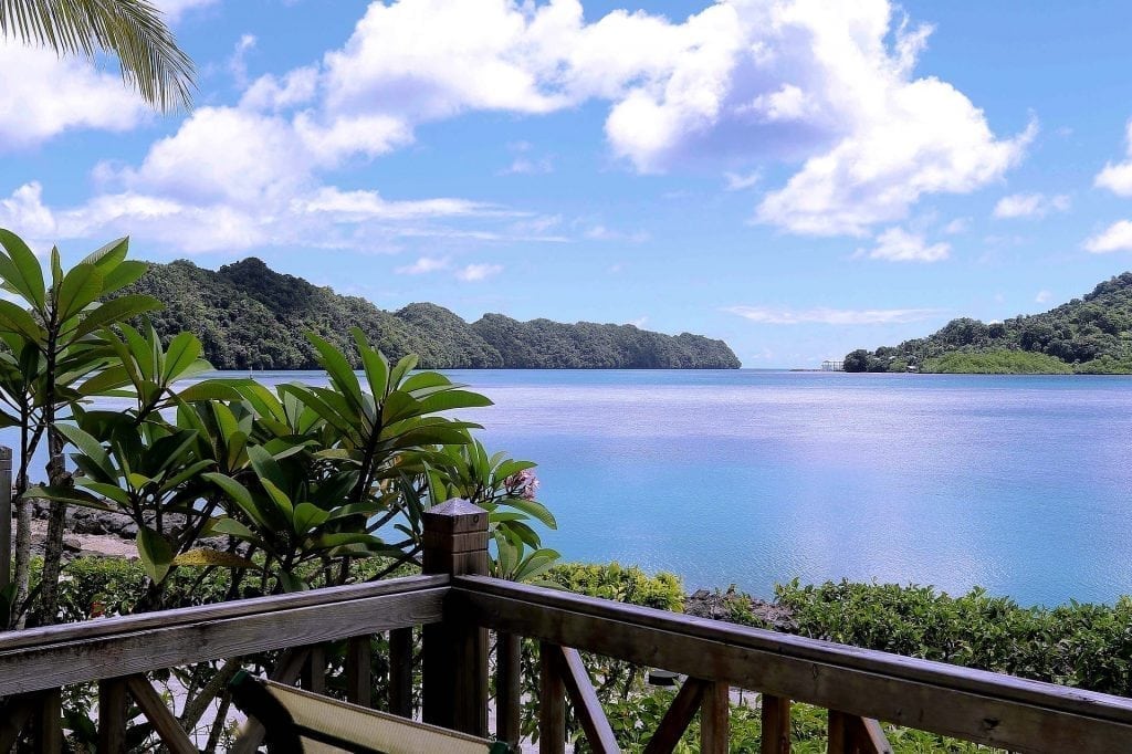 A view out to the sea in Palau. The Pacific island is targeting the luxury tourism market.