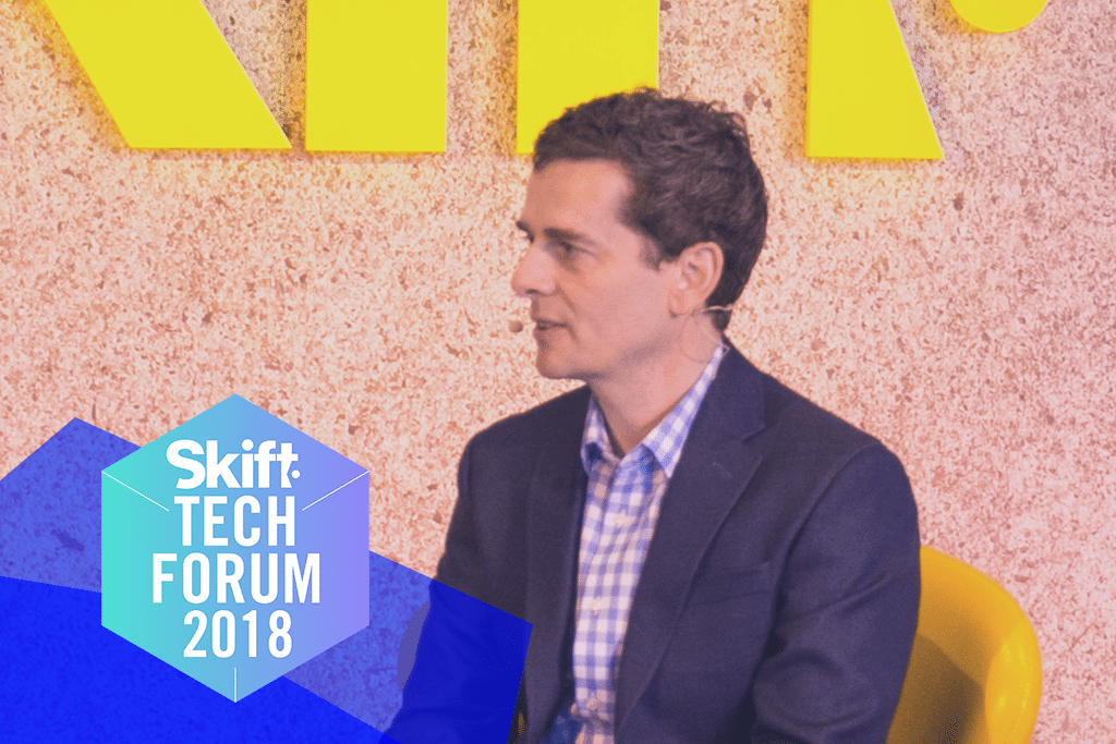 Chief technology officer and SVP Expedia Tony Donohoe spoke at the inaugural Skift Tech Forum in Silicon Valley in June 2018.