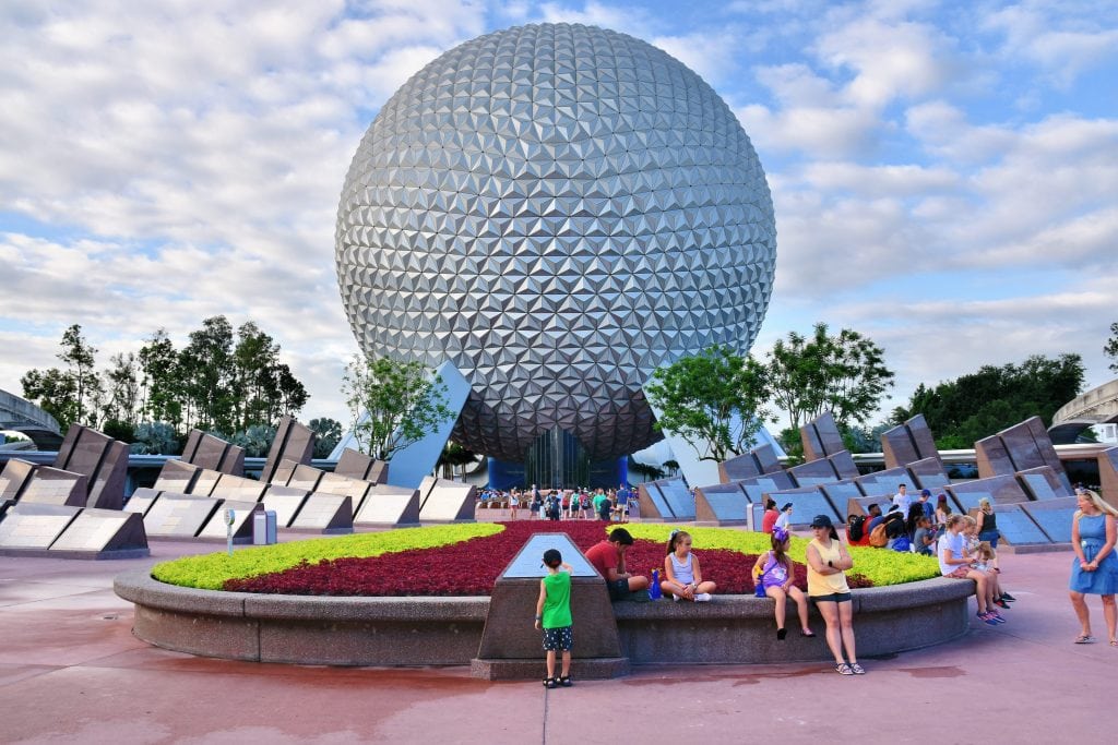 Disney saw its parks and resorts revenue increase 6 percent in the quarter that ended June 30. Pictured is Epcot, one of the company's theme parks in Orlando, in May 2018.