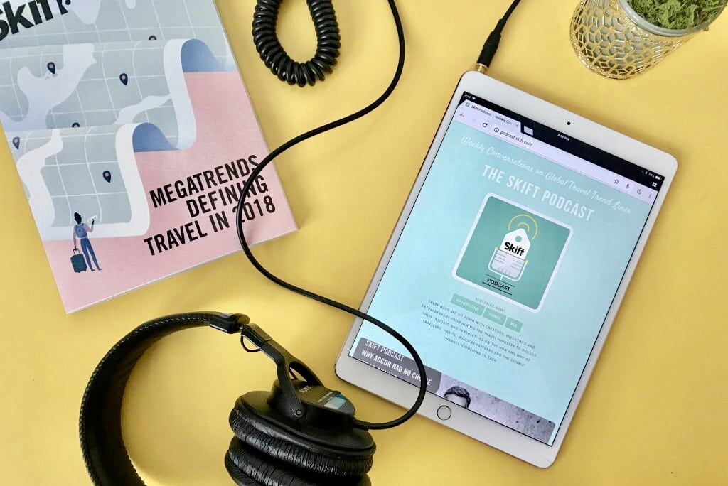 Skift's top podcasts include interviews with executives, deep dives, and a recording of one of our 2018 Megatrends events.