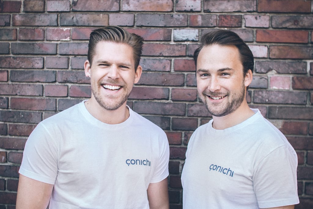 Conichi CEO Max Waldmann, left, with Conichi chief operating officer Frederic Haitz.