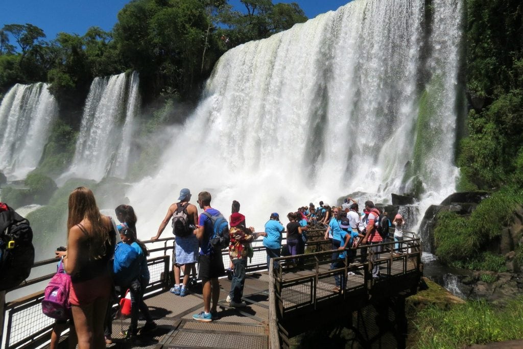 Iguazu Falls in Argentina on December 5, 2016. Overtourism is an increasing concern in many parts of the world. 