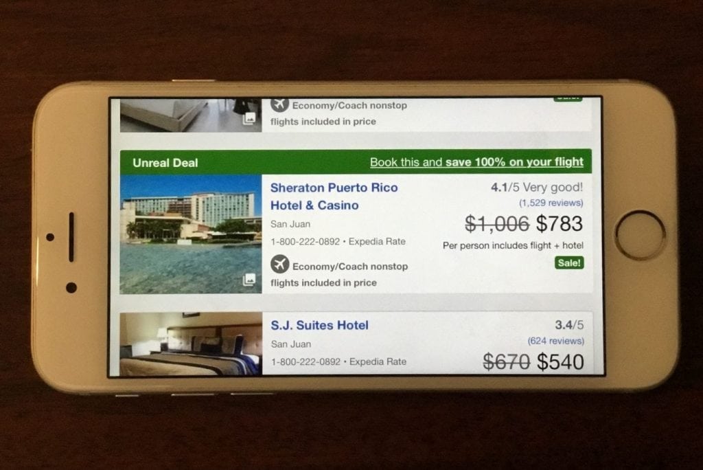Shown here is an example of a vacation rental package via Expedia displayed on TripAdvisor, which may start listing vacation packages soon.