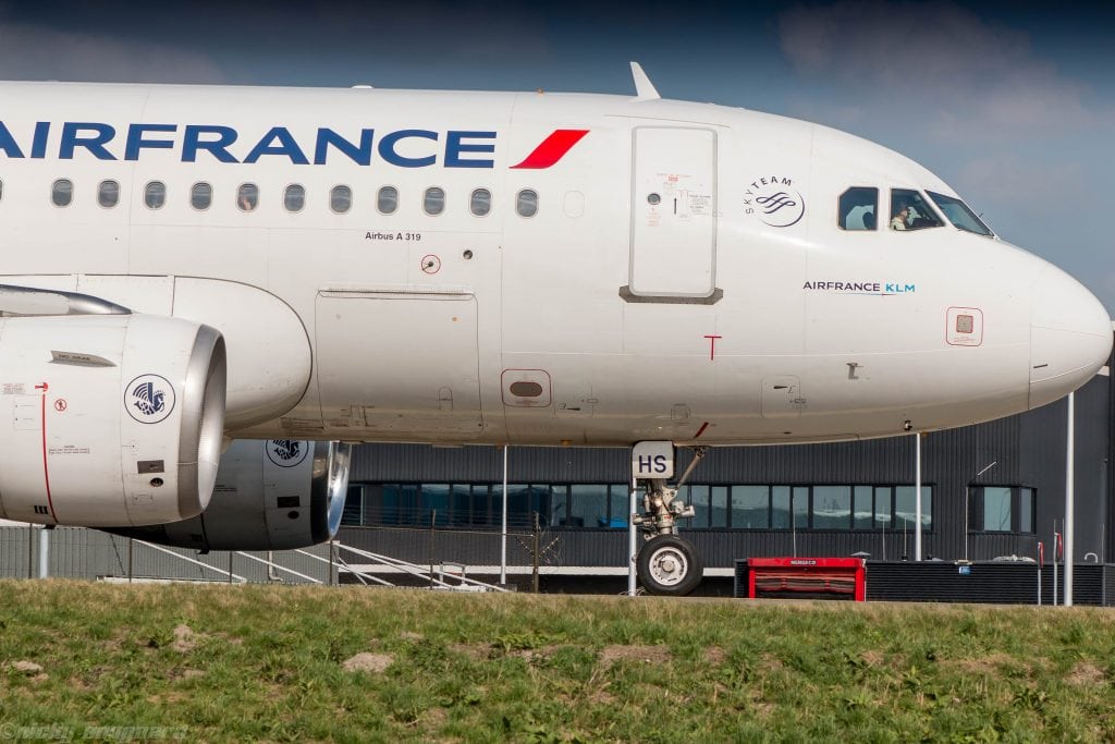 An Air France aircraft at Schipol Airport in the Netherlands. Parent company Air France-KLM is still on the hunt for a new permanent CEO.