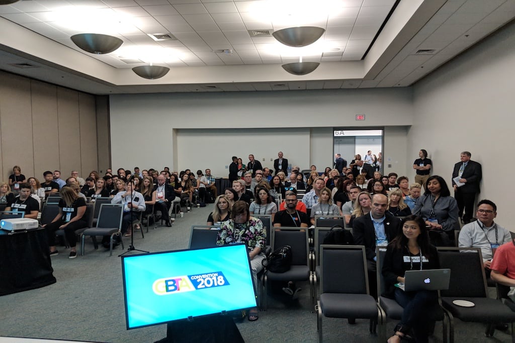 A panel at GBTA Convention 2018 in San Diego. Now, travel management companies want to play nice with global distribution systems.