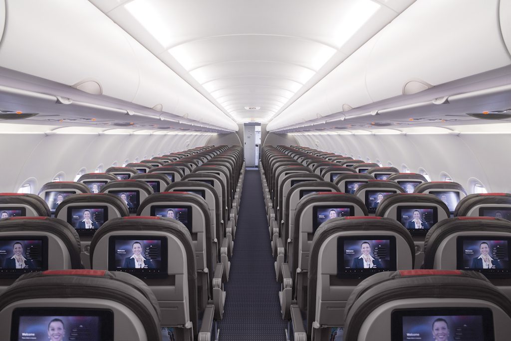 American Airlines played hardball with Gogo, and it hurt the inflight Wi-Fi provider's revenues. Pictured is the interior on one of American's jets.