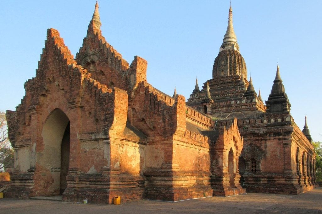 Nagayon Pagoda at Bagan, Myanmar, which was built in 1192. Tourism officials are emphasizing marketing to Chinese, Japanese and Koreans. 