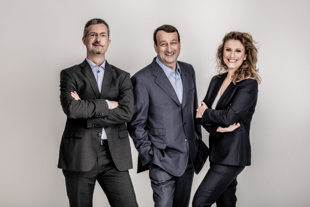 Shown here are the leaders of Travelsify, a startup that has raised a round of funding led by Accor. In the center is CEO Bruno Chauvat. To the right is Alexandra Fernández Ramos, chief product and sales officer. To the left is  Dr Alexander Weber, the third co-founder.