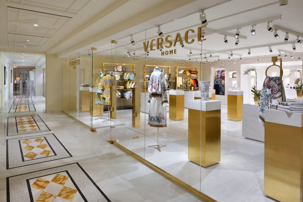 The Versace Home Store in the Palazzo Versace Dubai. 