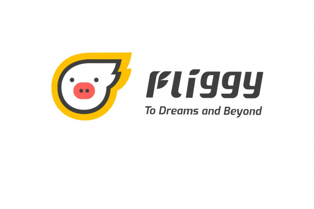 Fliggy's logo and tag line in English. American and Singapore airlines launched partnerships with Fliggy, a Chinese booking engine.
