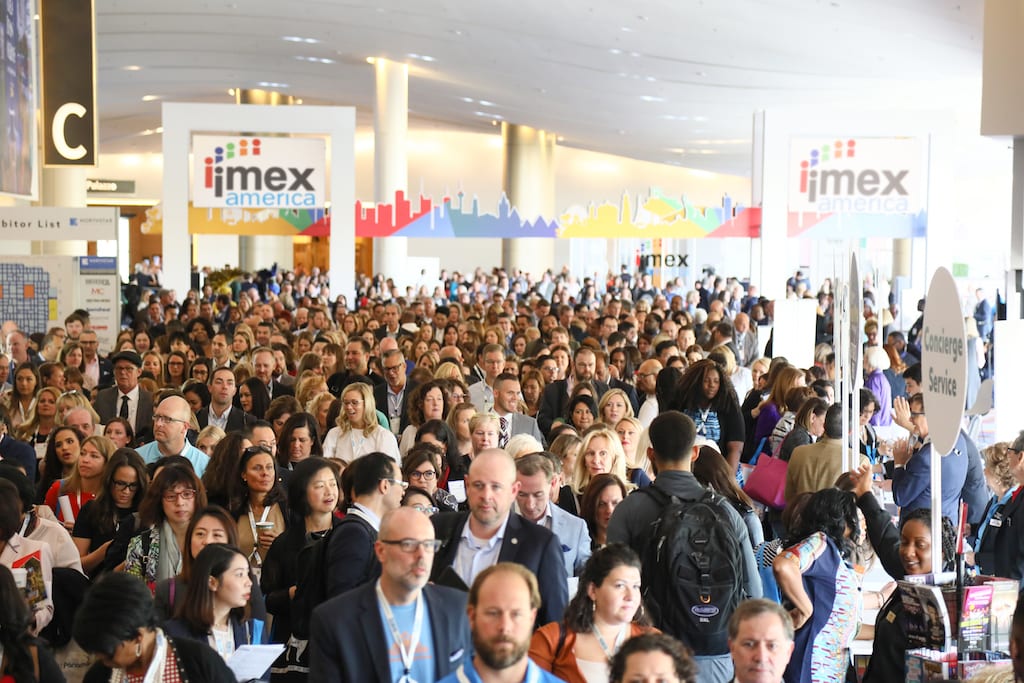 The crowd at this year's IMEX America in Las Vegas.