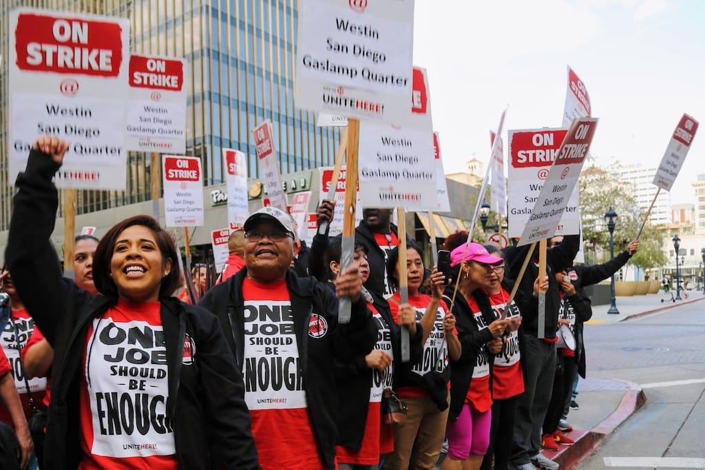 Marriott employees across the U.S. are currently on strike, demanding better wages and better security and safety measures.