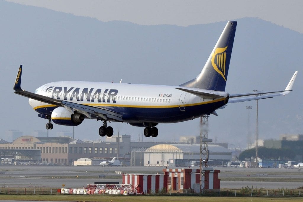 A Ryanair aircraft. The carrier is making more money selling ancillaries.