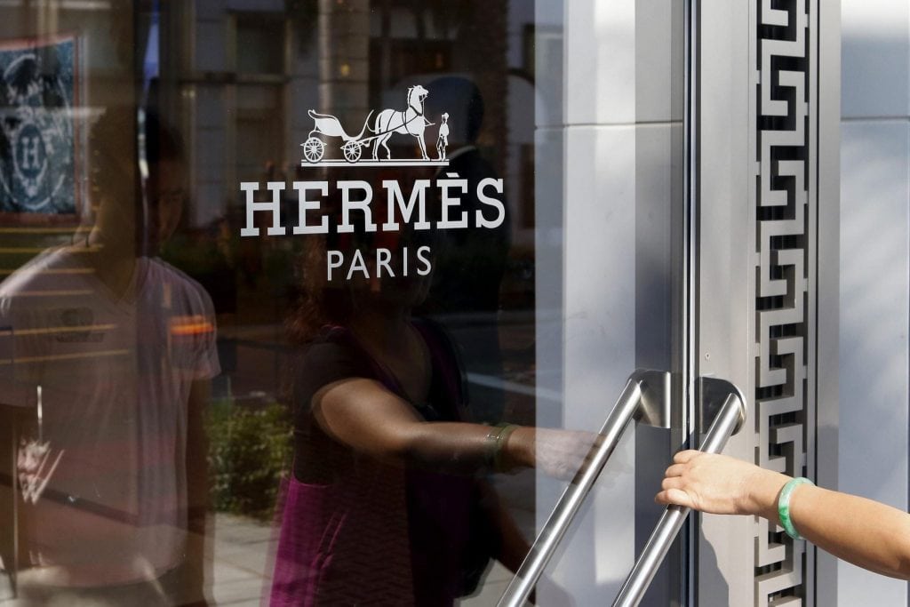 A Hermès store. The company relies on a “very limited distribution strategy.”