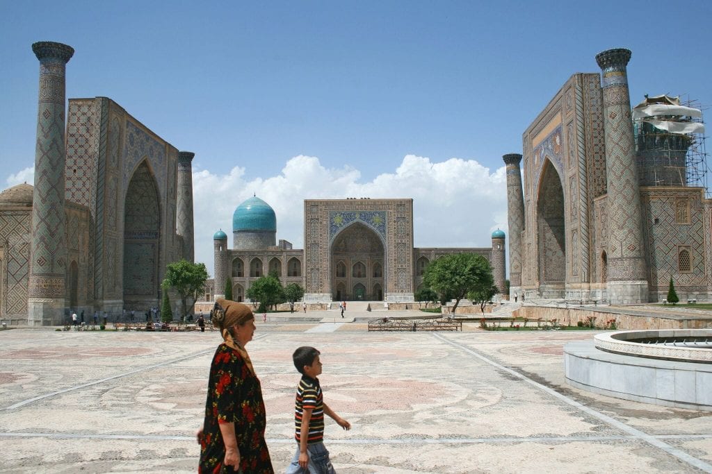 Registan Square in Samarkand, Uzbekistan, pictured here, is one destination that Intrepid Travel is pushing this year to promote alternative destinations.