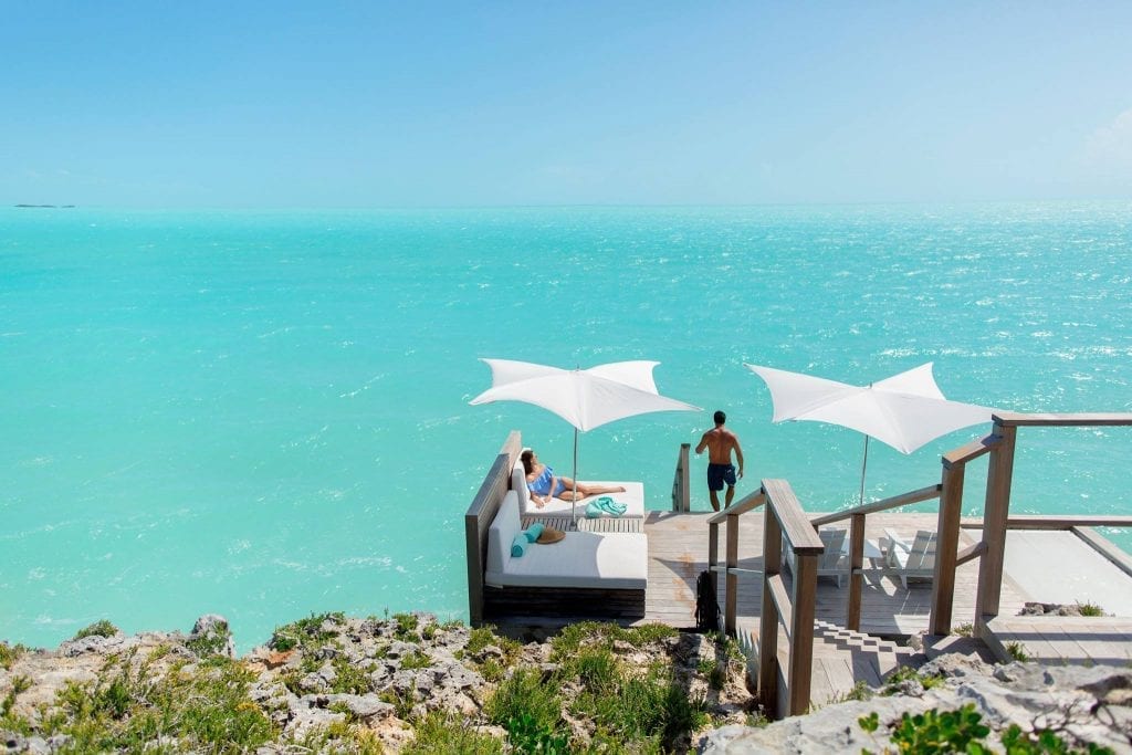 One travel advisor's clients from New Rochelle, New York, figured it would be safer to travel to Turks and Caicos than to stay home, where one of the U.S.' viral cluster outbreaks has formed. Pictured is an undated photo from Exhale Spa in Turks and Caicos.