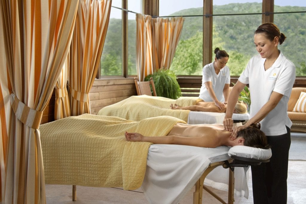 Massage treatment at Lake Austin Spa Resort. Wellness is increasingly a feature of luxury tourism.