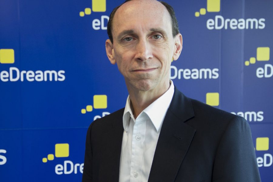 eDreams Odiego CEO Dana Dunne. The company's bookings outpaced the global airline industry in the 2021 December quarter.
