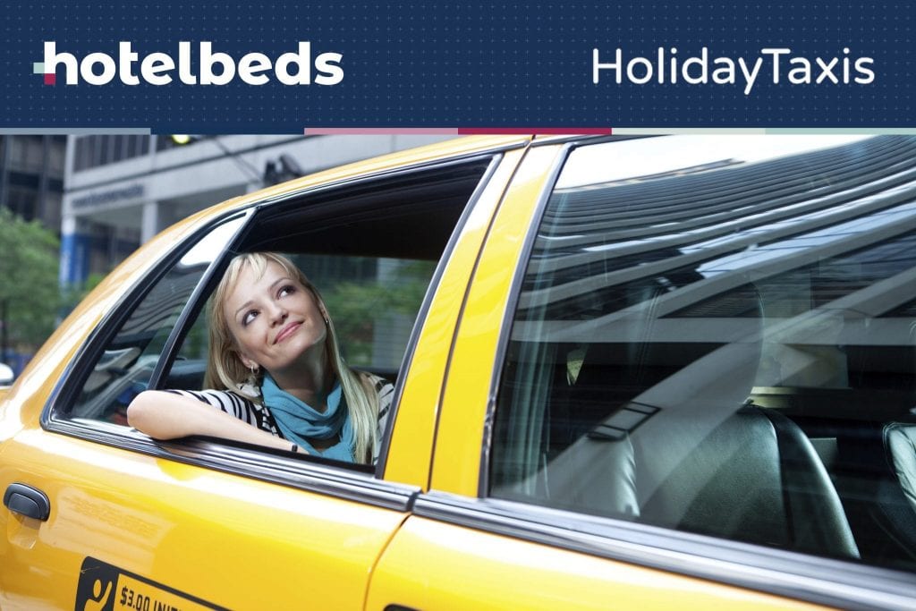 A taxi. Hotelbeds is buying UK-based HolidayTaxis.