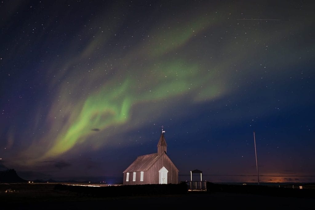 The northern lights in Iceland. Newlyweds are heading to more adventurous honeymoon destinations.