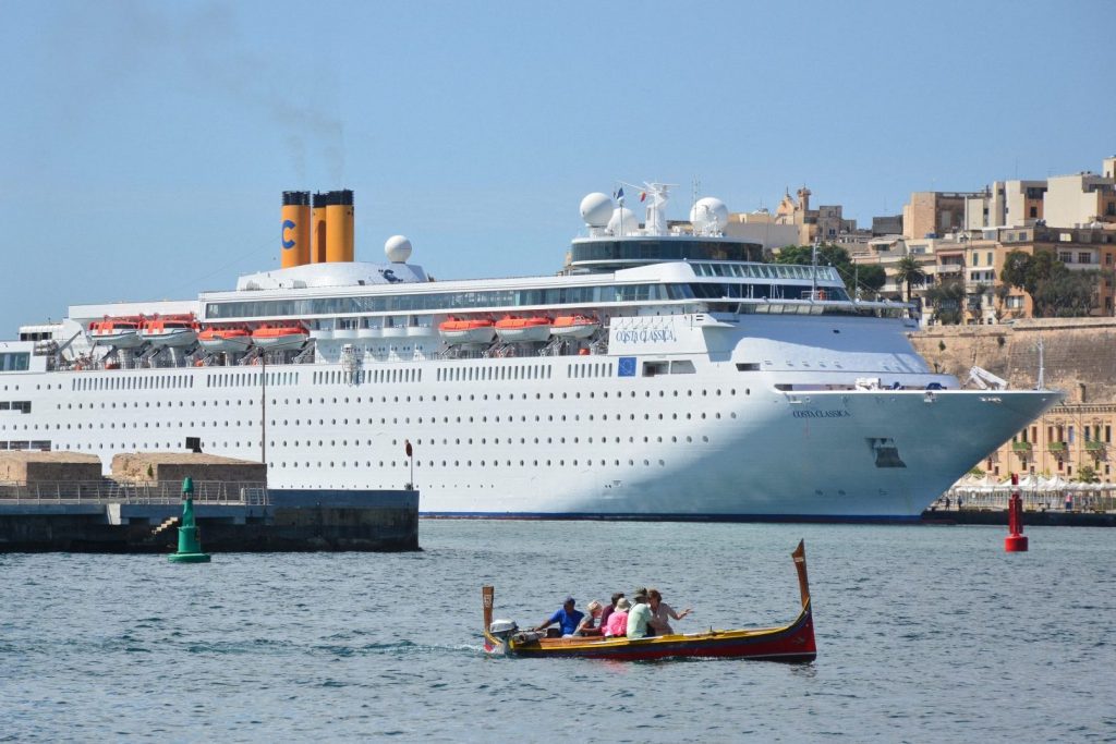 Costa Classica is shown in Malta in this photo from 2015. Parent company Carnival Corp. worried investors with a lackluster forecast for 2019.