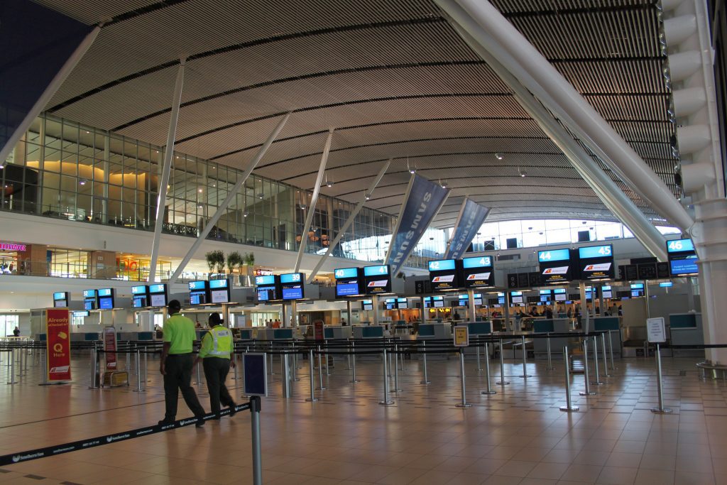 Cape Town International Airport on April 13, 2012. South Africa's onerous visa regime for minor travelers continues to hobble its all-important tourism industry.