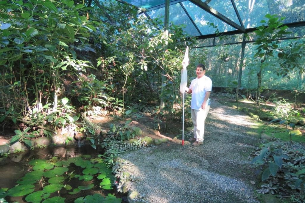 Joel Mejia is a butterfly farmer and tourist guide at a luxury ecolodge in Honduras.
