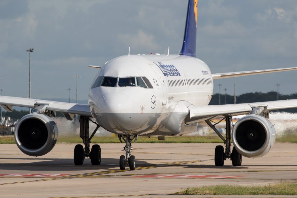 A Lufthansa jet. The carrier is facing a complaint from a European online travel group.