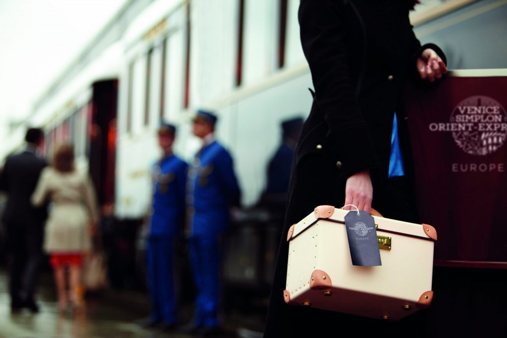 A guest boarding the Venice Simplon-Orient-Express. Luxury brands will step up their collaborations this year.
