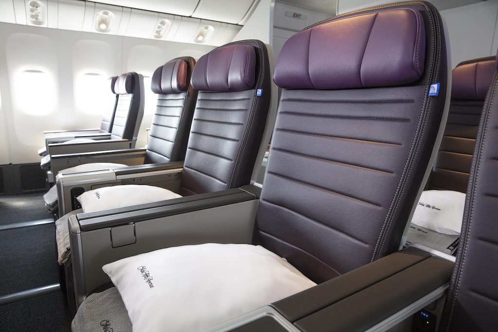 United Airlines may soon unveil a new configuration for some Boeing 767s. The seating plan could include premium economy seats like the ones pictured here. 