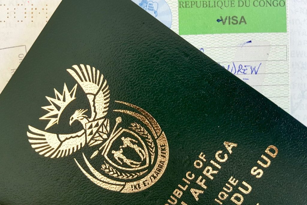 Pictured is a South African passport. The African Union is making progress on an Africa-wide passport.
