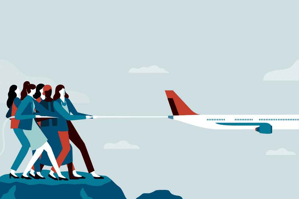 Even in 2019, airlines have very few women in senior management positions. 