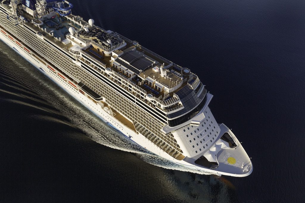 Norwegian Bliss, which commanded high prices in 2018, is shown in Alaska in this promotional photo. 