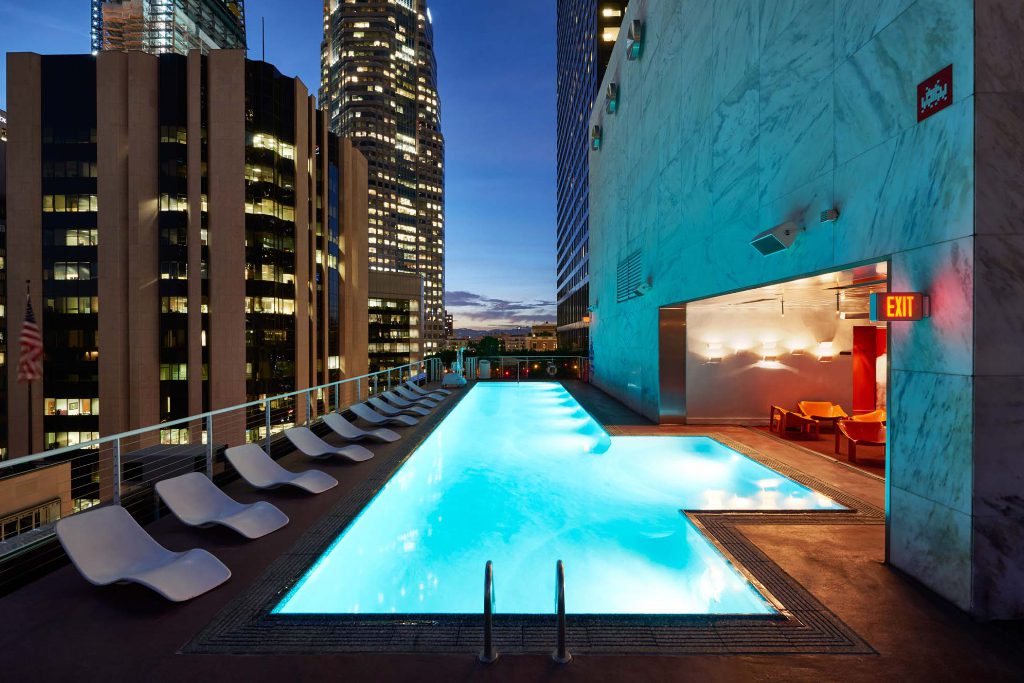 A view of The Standard Downtown Los Angeles hotel. Parent company Standard Hotels incubated One Night, a mobile booking app for hotels, that it has now spun out to receive external venture capital investment.