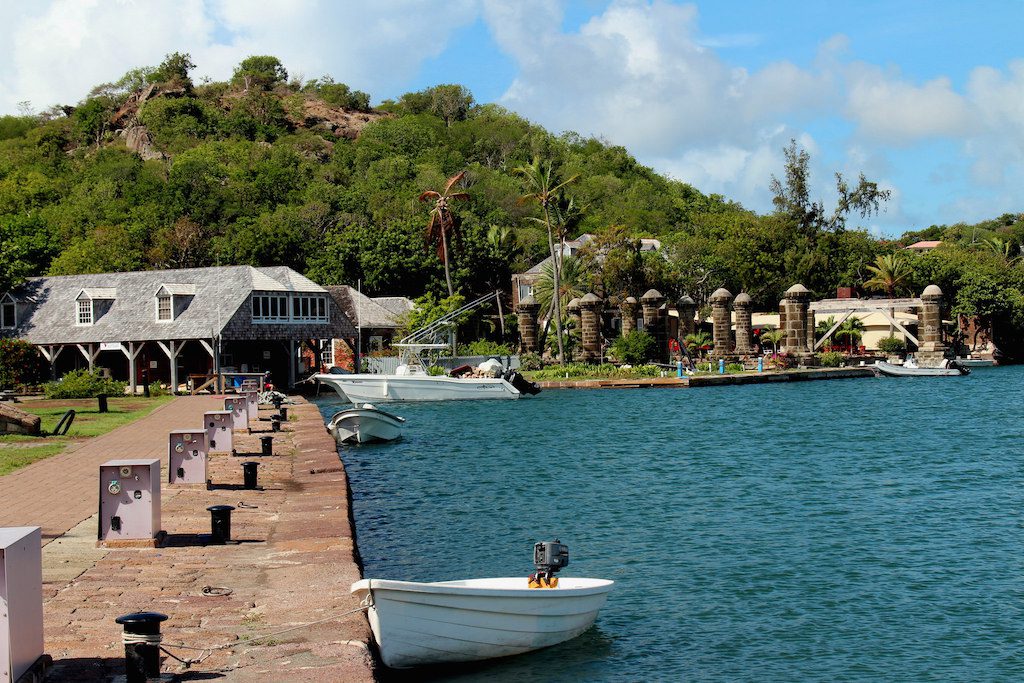 Antigua. This heritage landmark is the only remaining naval dockyard in the world designed to maintain wooden sailing warships of old times. It was started as early as 1725, though it had been used as hurricane shelter from the mid 17th century.