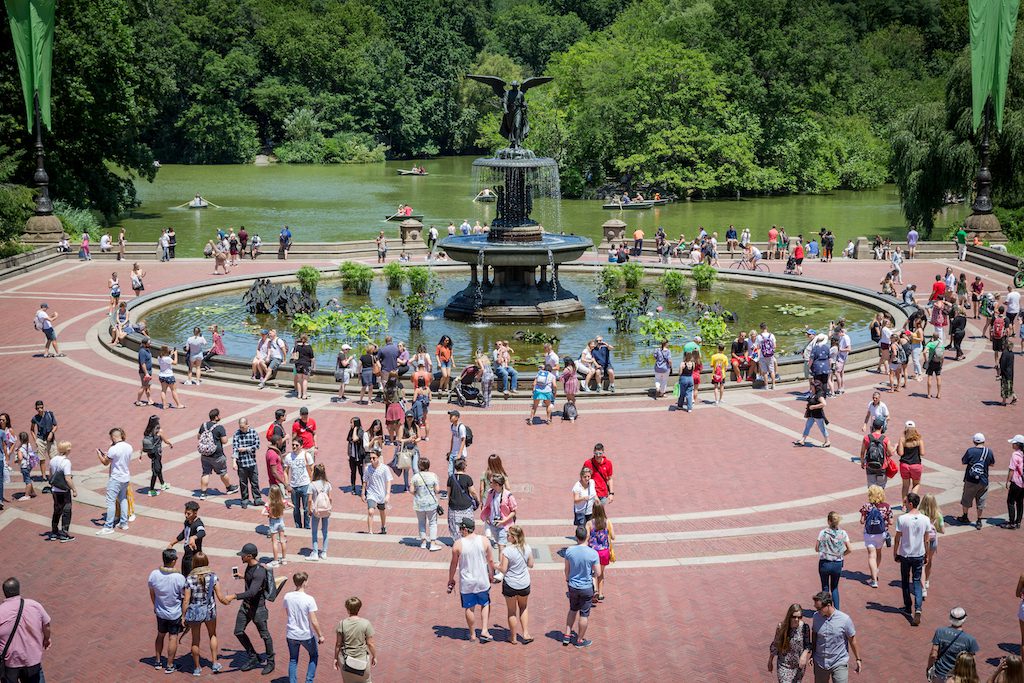 Central Park in New York City is shown in July of 2018. International spending in the United States dropped last year, according to new research, but the country still has the largest travel and tourism economy in the world.