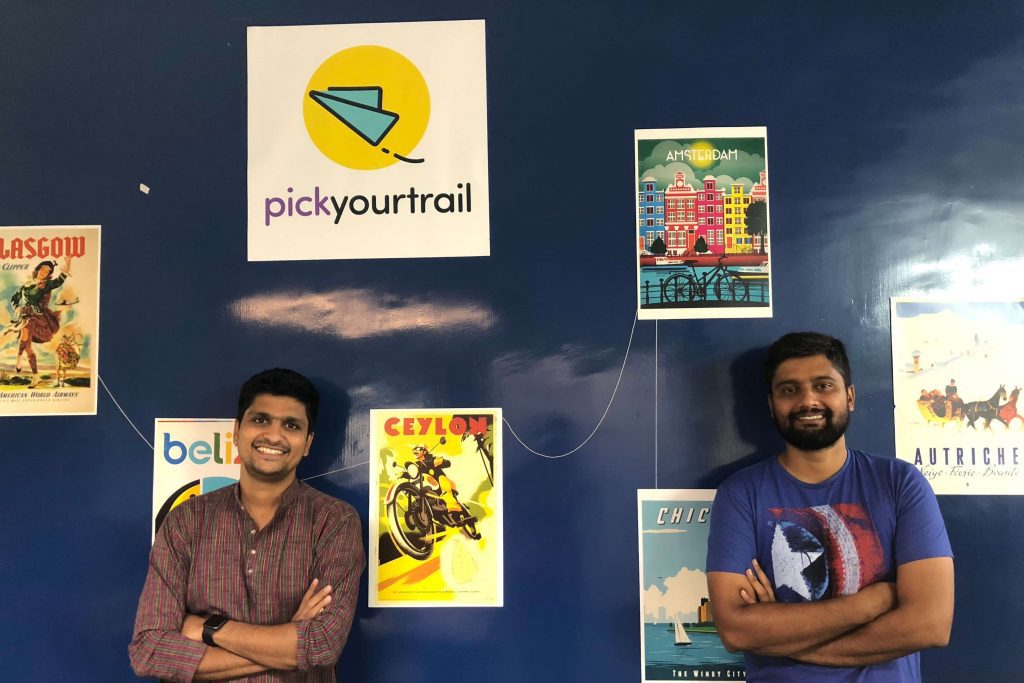 Shown here are Hari Ganapathy, left, and Srinath Shankar, co-founders of Pickyourtrail, an online vacation booking company based in Chennai, India, that has received a round of Series A investment.