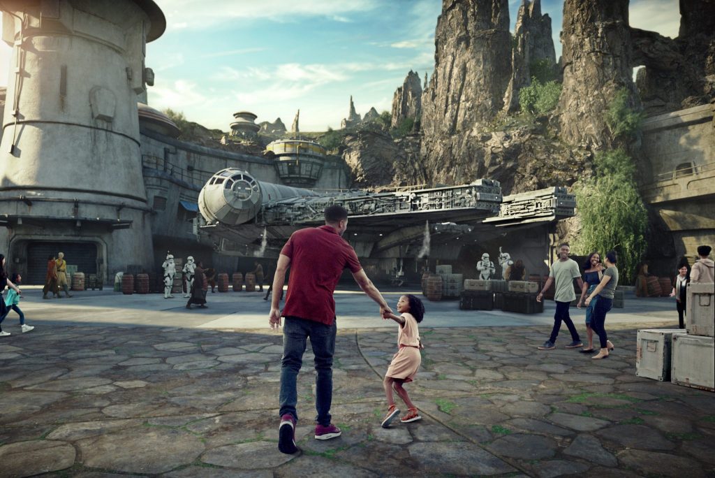 A rendering of Star Wars: Galaxy's Edge is shown in this promotional image. The new land will open May 31 at Disneyland Park in California and Aug. 29,  at Disney's Hollywood Studios in Florida. 