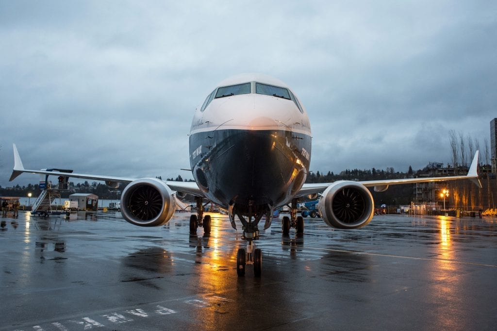 A Boeing Max jet. Passenger confidence in the model has taken a hit after the jet’s second fatal crash in just five months.
