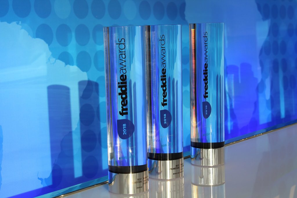 Freddie Award trophies awarded annually to top loyalty programs