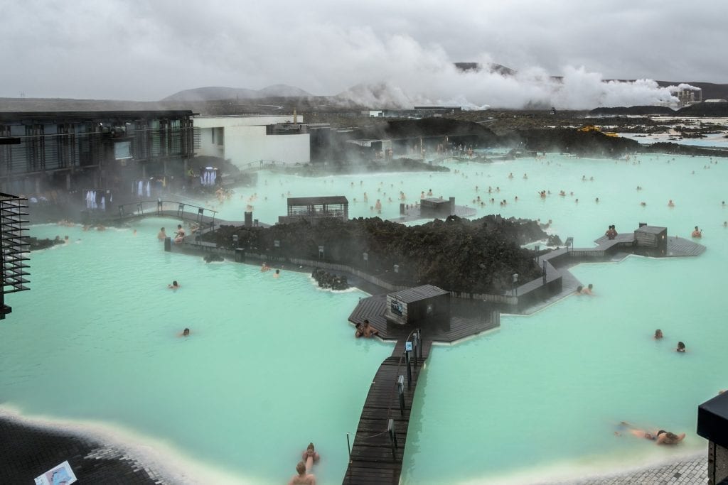 The Blue Lagoon, pictured above, is one of Iceland's most popular tourist attractions.
