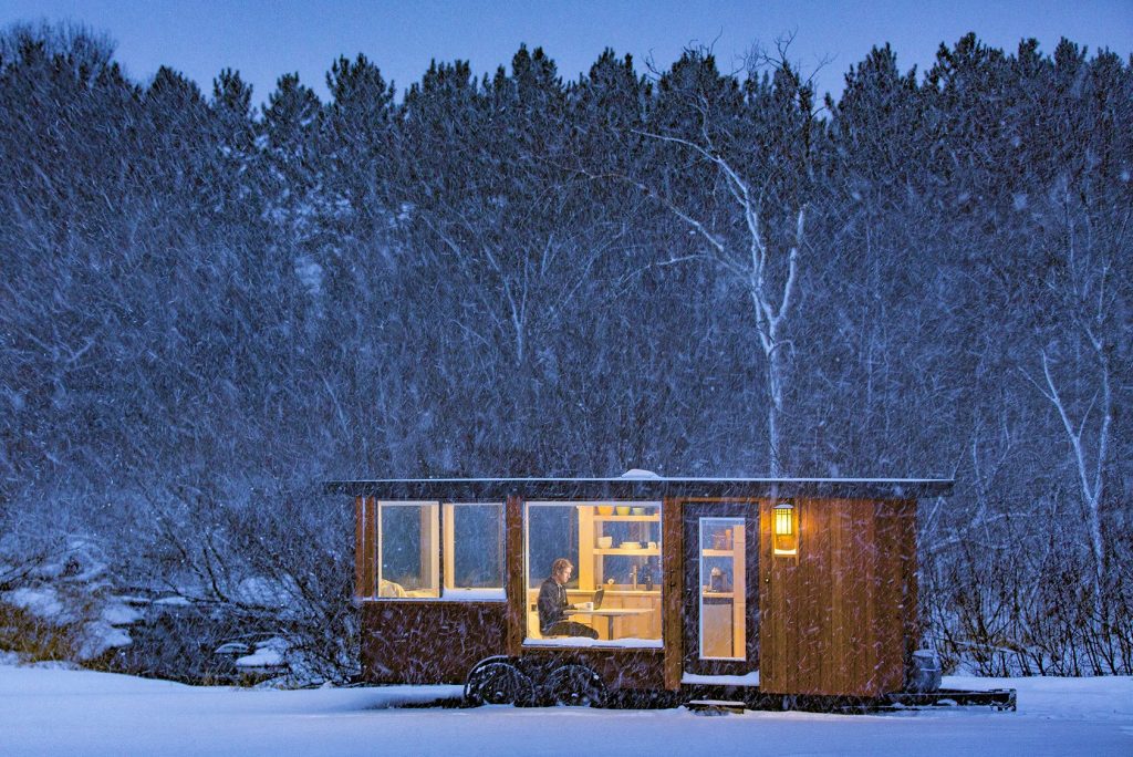 A ESCAPE Homes unit. Tiny homes can help spread luxury travel to remote places.