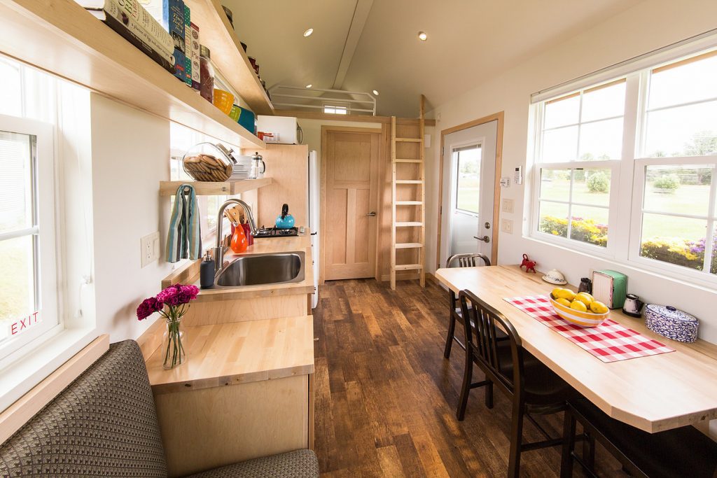 The interior of an ESCAPE Homes property. Tiny homes are proving popular in the luxury segment.